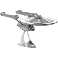 Star Trek - Unpainted USS Enterprise NCC-1701 Ship Figure Model Kit (Steel, Challenging Difficulty) - Fascinations - Metal Earth Series