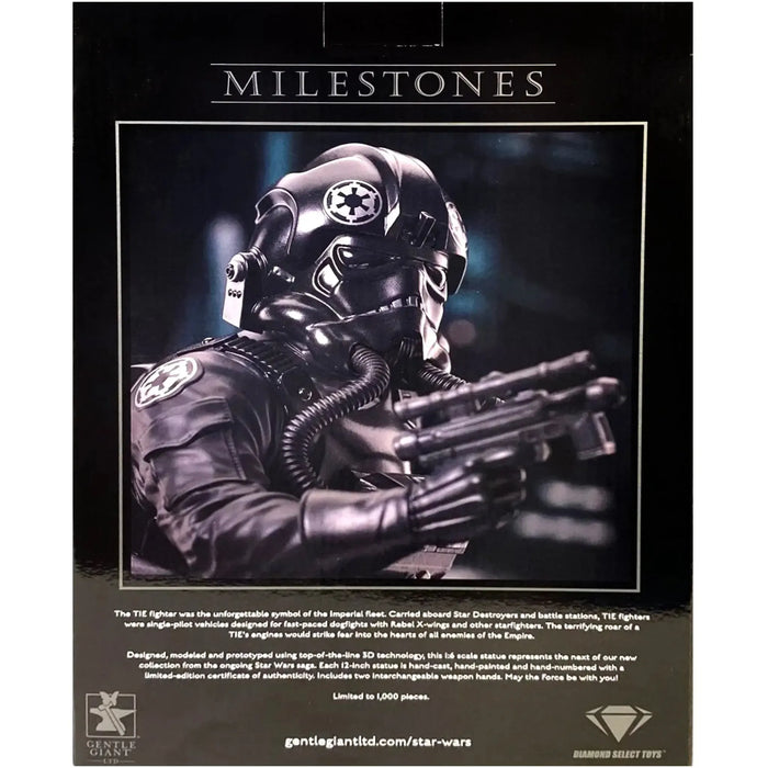 Star Wars [A New Hope] - TIE Pilot Statue Figure (12", 1:6 Scale, Limited Edition: 1 of 1,000) - Diamond Select Toys [Gentle Giant Ltd.] - Milestones Series - (2024)
