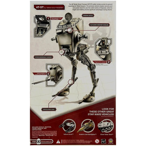 Star Wars - AT-ST (All Terrain Scout Transport, Walmart Exclusive) Vehicle with Figure (3.75") - Hasbro - The Legacy Collection