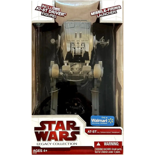 Star Wars - AT-ST (All Terrain Scout Transport, Walmart Exclusive) Vehicle with Figure (3.75") - Hasbro - The Legacy Collection