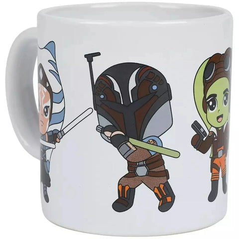 Star Wars: Ahsoka - Chibi Characters Mug (Ceramic, 16 oz.) - Bioworld - Image 4