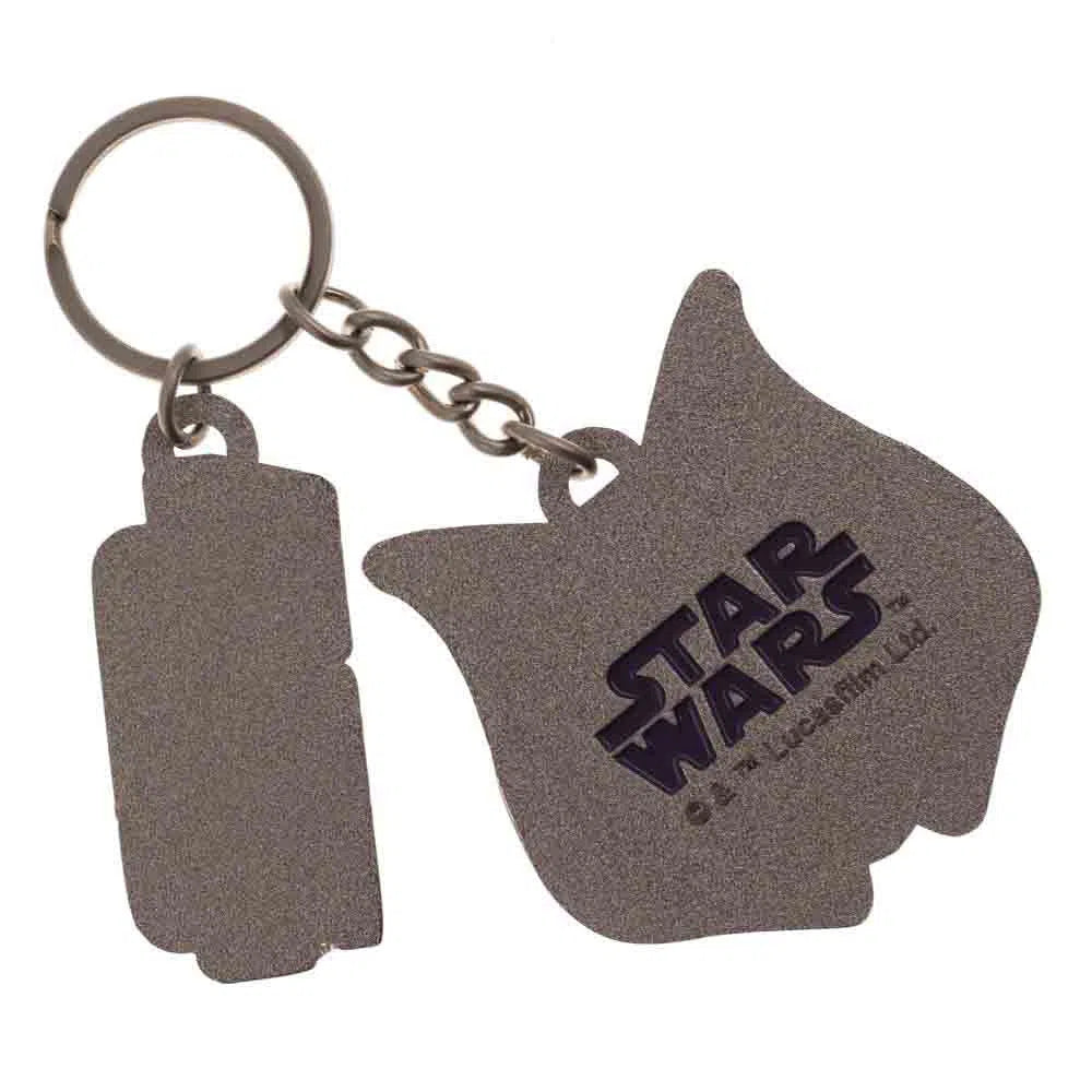 Star Wars - Ahsoka Tano & Star Wars Logo Keychain (Metal) - Bioworld