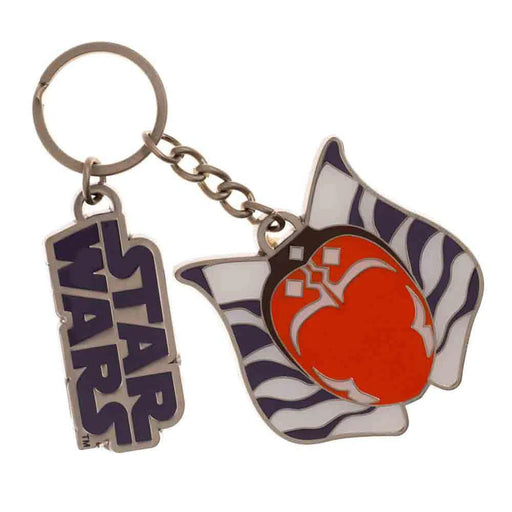 Star Wars - Ahsoka Tano & Star Wars Logo Keychain (Metal) - Bioworld