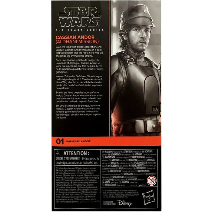 Star Wars: Andor - Aldhani Mission Cassian Andor Action Figure (6") - Hasbro - The Black Series