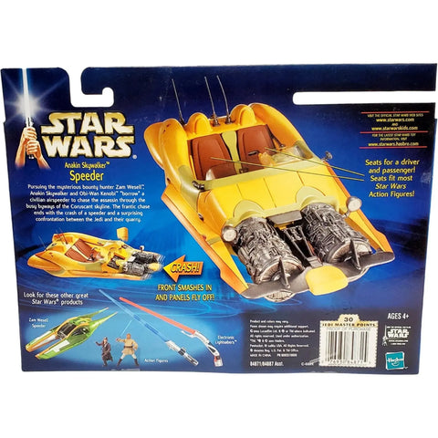 Star Wars [Attack of the Clones] - Anakin Skywalker Speeder Vehicle with Blast-Off Panels - Hasbro - (2002) - Image 3