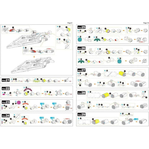 Star Wars - Boba Fett's Starfighter Ship Figure Model Kit (Steel, Challenging Difficulty) - Fascinations - Metal Earth Premium Series
