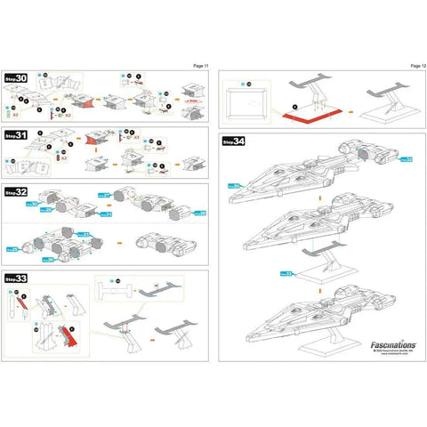 Star Wars - Boba Fett's Starfighter Ship Figure Model Kit (Steel, Challenging Difficulty) - Fascinations - Metal Earth Premium Series