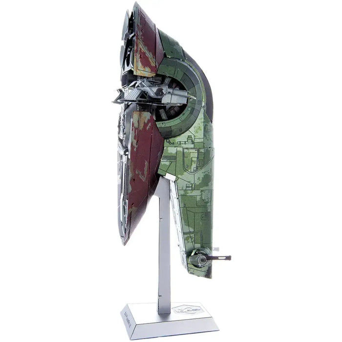Star Wars - Boba Fett's Starfighter Ship Figure Model Kit (Steel, Challenging Difficulty) - Fascinations - Metal Earth Premium Series