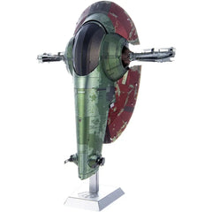 Star Wars - Boba Fett's Starfighter Ship Figure Model Kit (Steel, Challenging Difficulty) - Fascinations - Metal Earth Premium Series