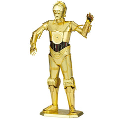Star Wars - C-3PO 3D Figure Model Kit (Steel, Moderate Difficulty) - Fascinations - Metal Earth Premium Series - (2022)