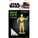 Star Wars - C-3PO 3D Figure Model Kit (Steel, Moderate Difficulty) - Fascinations - Metal Earth Premium Series - (2022)