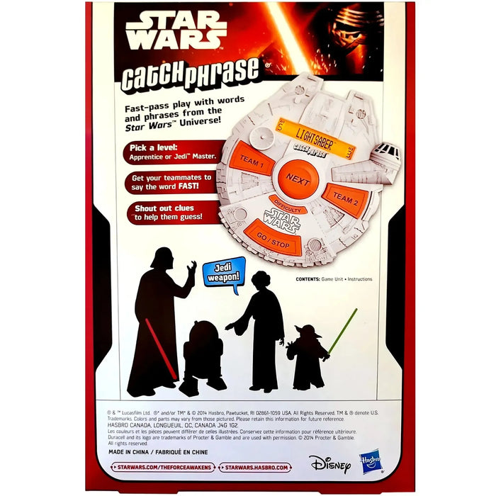 Star Wars - Catch Phrase Electronic Handheld Game - Hasbro Gaming - (2014)