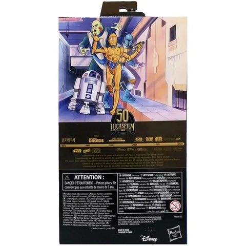 Star Wars: DROIDS [The Adventures of R2-D2 and C-3PO] - Animated Boba Fett Action Figure - Hasbro - Lucasfilm 50th Anniversary Collection - (2021)