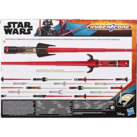 Star Wars - Dark Side Villains Pack Lightsaber Toy Set (Darth Vader & Darth Maul Lightsabers) - Hasbro - Lightsaber Forge: Kyber Core Series