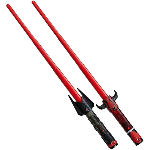 Star Wars - Dark Side Villains Pack Lightsaber Toy Set (Darth Vader & Darth Maul Lightsabers) - Hasbro - Lightsaber Forge: Kyber Core Series