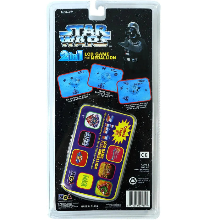 Star Wars - Darth Vader 2-in-1 Electronic LCD Handheld Game and Wearable Medallion - MGA - (1996)