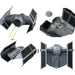 Star Wars - Darth Vader's TIE Advanced X1 Ship Figure Model Kit (1:72 Scale, Plastic) - Bandai