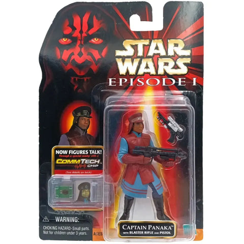 Star Wars: Episode I [The Phantom Menace] - Captain Panaka with Blaster Pistol and Rifle Action Figure (3.75