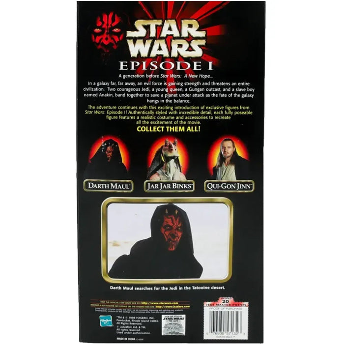 Star Wars: Episode I [The Phantom Menace] - Darth Maul with Lightsaber Action Figure (12") - Hasbro - Action Collection Series (1998)