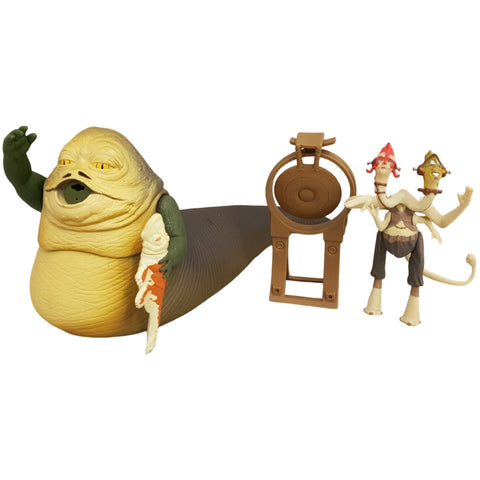 Star Wars: Episode I [The Phantom Menace] - Jabba the Hutt with Exclusive 2-Headed Announcer Creature Figure Set - Hasbro - (1999) - Image 2