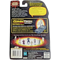 Star Wars: Episode I [The Phantom Menace] - Obi-Wan Kenobi with Lightsaber and Comlink Action Figure (3.75") - Hasbro - CommTech Chip Series Collection 2 (1999)