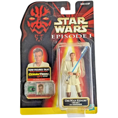Star Wars: Episode I [The Phantom Menace] - Obi-Wan Kenobi with Lightsaber and Comlink Action Figure (3.75