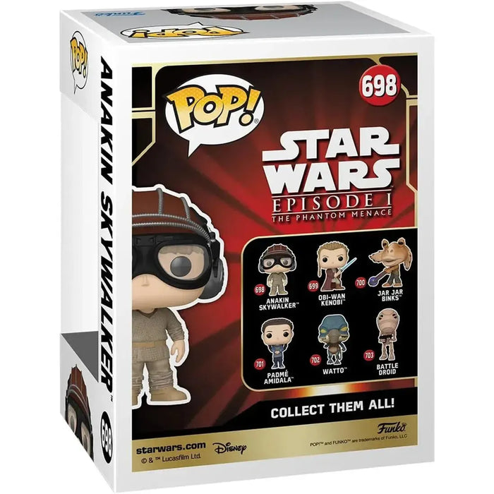 Star Wars: Episode I [The Phantom Menace] - Podracer Anakin Skywalker Bobble-Head Figure (4") - Funko - Pop! Series (698), Star Wars: The Phantom Menace 25th Anniversary Edition