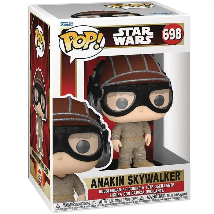 Star Wars: Episode I [The Phantom Menace] - Podracer Anakin Skywalker Bobble-Head Figure (4") - Funko - Pop! Series (698), Star Wars: The Phantom Menace 25th Anniversary Edition