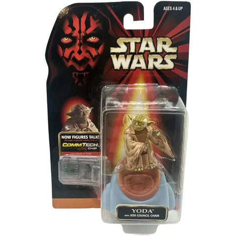 Star Wars: Episode I [The Phantom Menace] - Yoda with Jedi Council Chair Action Figure (2