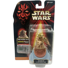 Star Wars: Episode I [The Phantom Menace] - Yoda with Jedi Council Chair Action Figure (2") - Hasbro - CommTech Chip Series Collection 2 (1998)