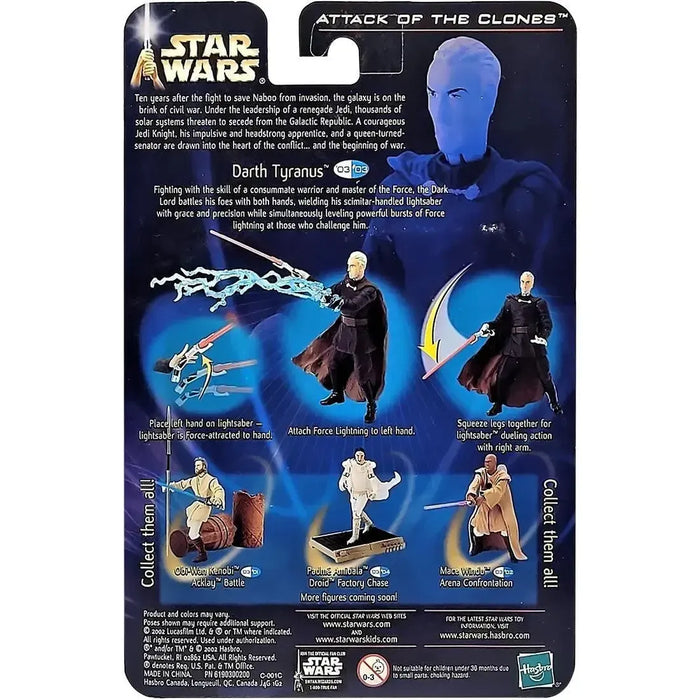 Star Wars: Episode II [Attack of the Clones] - Geonosian Escape Darth Tyranus Action Figure (3.75") - Hasbro - Collection 1, #03 (2002)