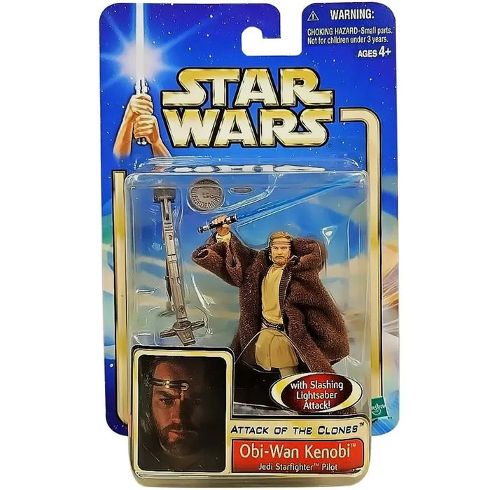 Star Wars: Episode II [Attack of the Clones] - Jedi Starfighter Pilot Obi-Wan Kenobi Action Figure (3.75") - Hasbro - Collection 1, #36 (2002)