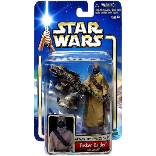 Star Wars: Episode II [Attack of the Clones] - Tusken Raider with Massiff Action Figure (3.75") - Hasbro - Collection 2, #52 (2002)