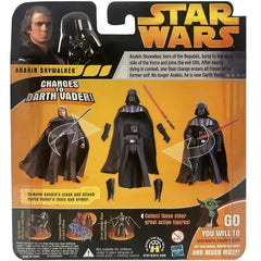 Star Wars: Episode III [Revenge of the Sith] - Anakin Skywalker with Darth Vader Tunic & Armor Action Figure Set (3.75") - Hasbro - (2005)