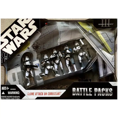 Star Wars: Episode III [Revenge of the Sith] - Clone Attack on Coruscant Action Figure Battle Pack - Hasbro - (2007)
