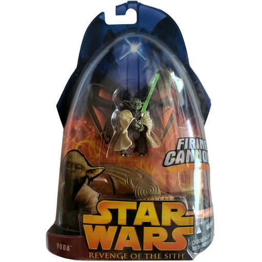 Star Wars: Episode III [Revenge of the Sith] - Yoda with Firing Cannon Action Figure (2") - Hasbro