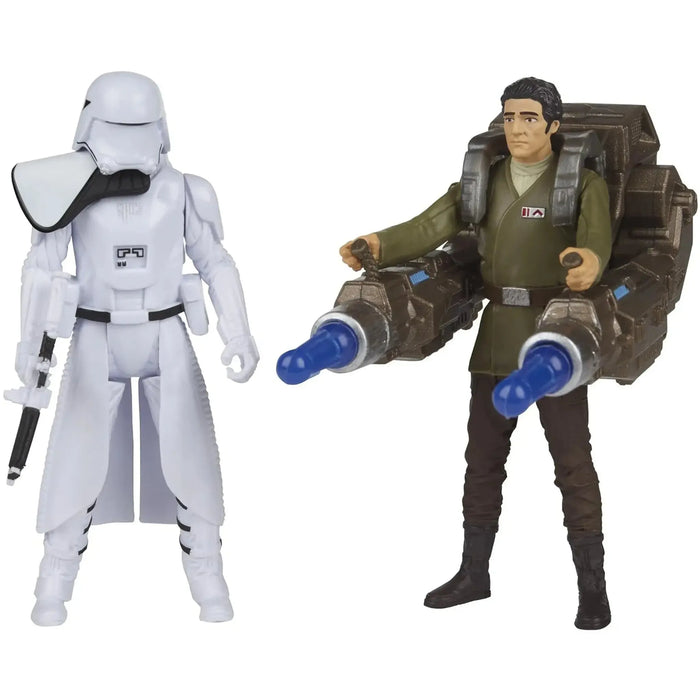 Star Wars - First Order Snowtrooper Officer & Poe Dameron 2-Pack Action Figure Set (3.75") - Hasbro - (2016)