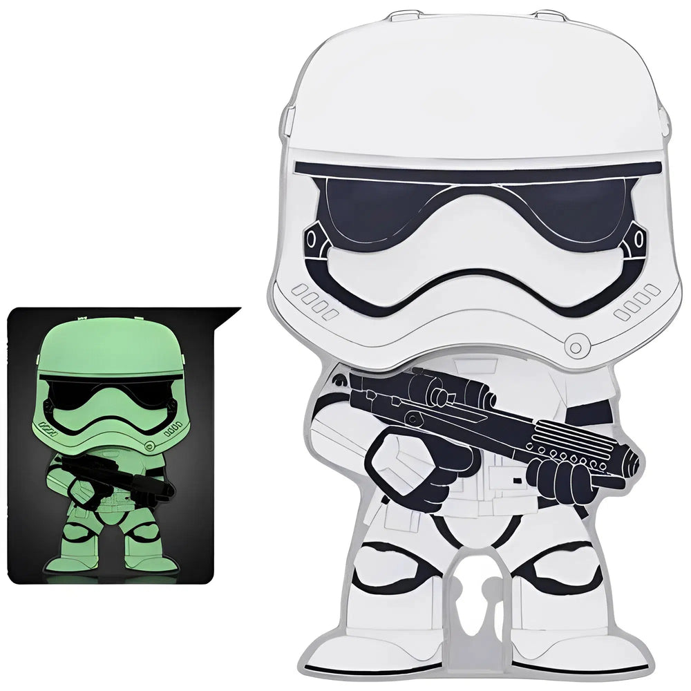 Star Wars - First Order Stormtrooper Pin Badge (#30, Glows in the Dark, Enamel) - Funko - Pop! Pin Series