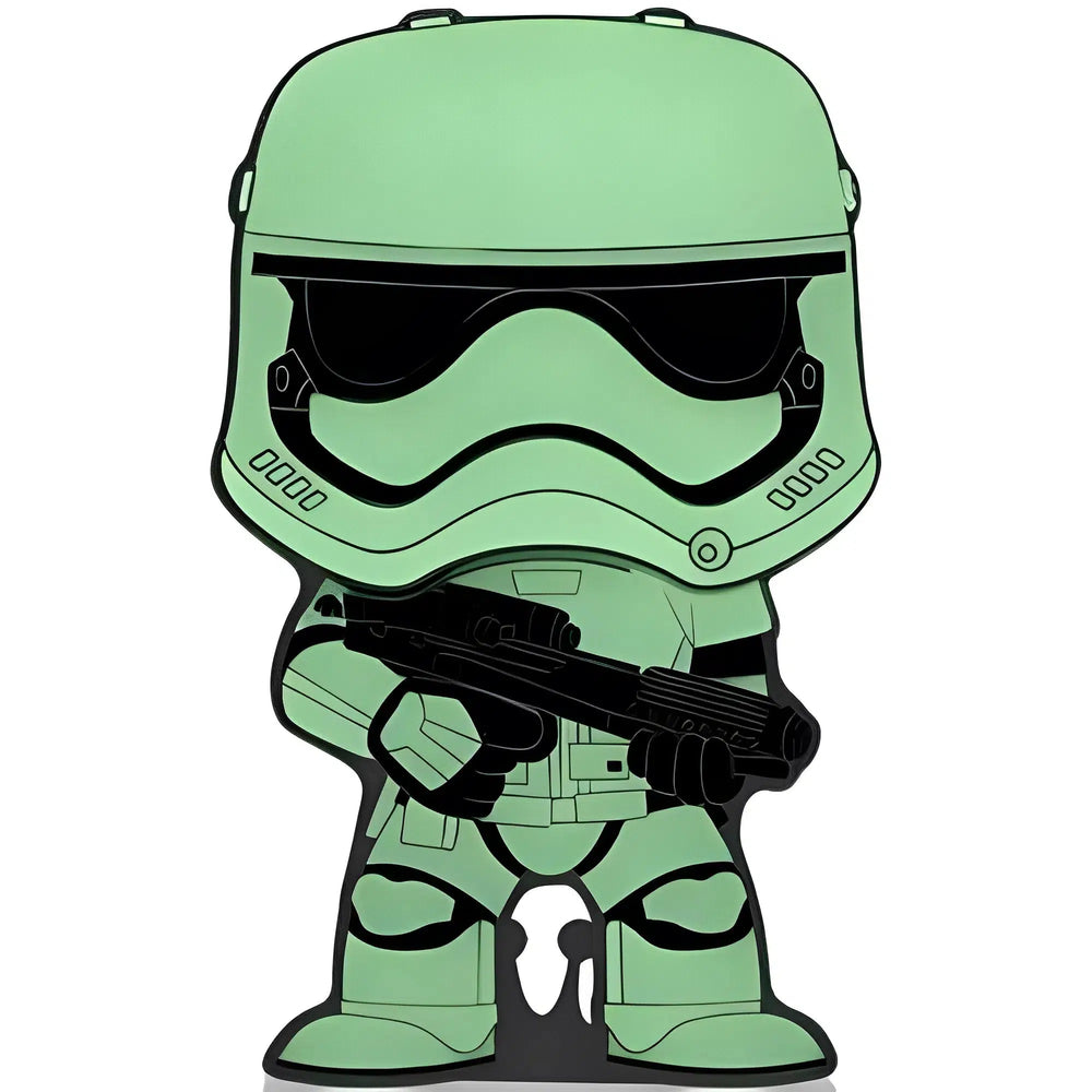 Star Wars - First Order Stormtrooper Pin Badge (#30, Glows in the Dark, Enamel) - Funko - Pop! Pin Series