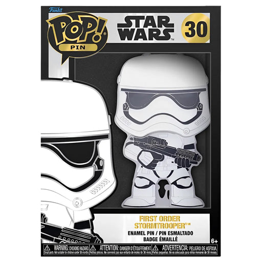 Star Wars - First Order Stormtrooper Pin Badge (#30, Glows in the Dark, Enamel) - Funko - Pop! Pin Series