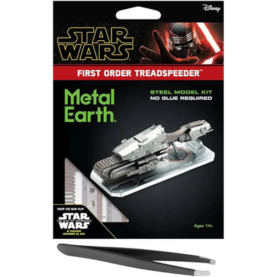 Star Wars - First Order Treadspeeder Figure Model Kit (Steel, Challenging Difficulty) - Fascinations - Metal Earth Series