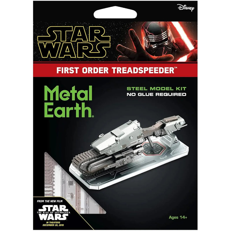 Star Wars - First Order Treadspeeder Figure Model Kit (Steel, Challenging Difficulty) - Fascinations - Metal Earth Series