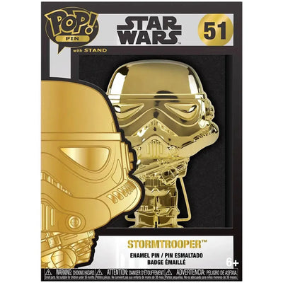 Star Wars - Golden Stormtrooper Pin Badge (Enamel) - Funko - Pop! Pin Series (51)