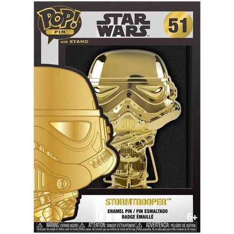 Star Wars - Golden Stormtrooper Pin Badge (Enamel) - Funko - Pop! Pin Series (51)