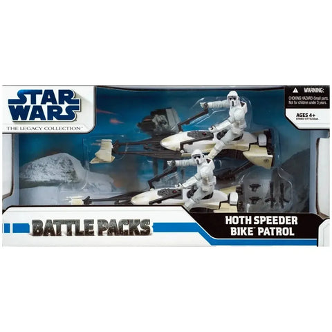 Star Wars - Hoth Speeder Bike Patrol Battle Packs Figure Set - Hasbro - The Legacy Collection