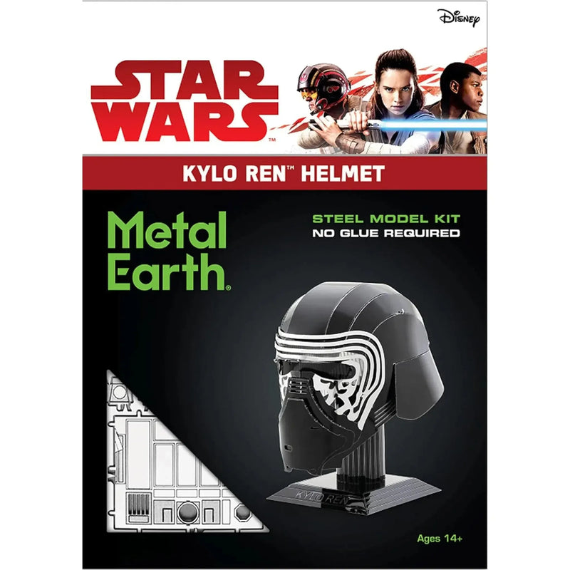 Star Wars - Kylo Ren Helmet Figure Model Kit (Steel, Moderate Difficulty) - Fascinations - Metal Earth Series