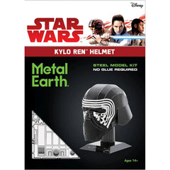 Star Wars - Kylo Ren Helmet Figure Model Kit (Steel, Moderate Difficulty) - Fascinations - Metal Earth Series