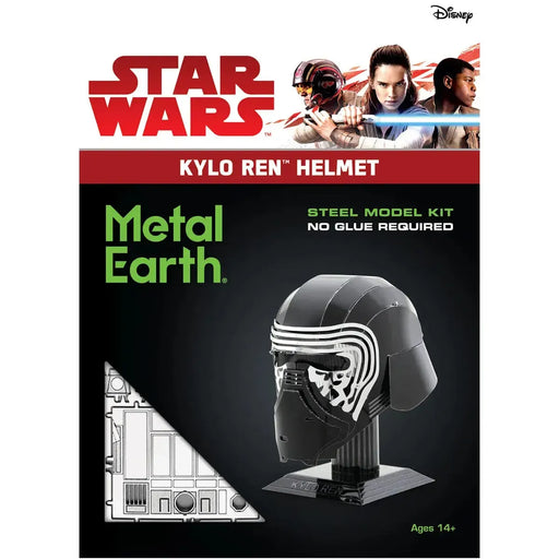 Star Wars - Kylo Ren Helmet Figure Model Kit (Steel, Moderate Difficulty) - Fascinations - Metal Earth Series
