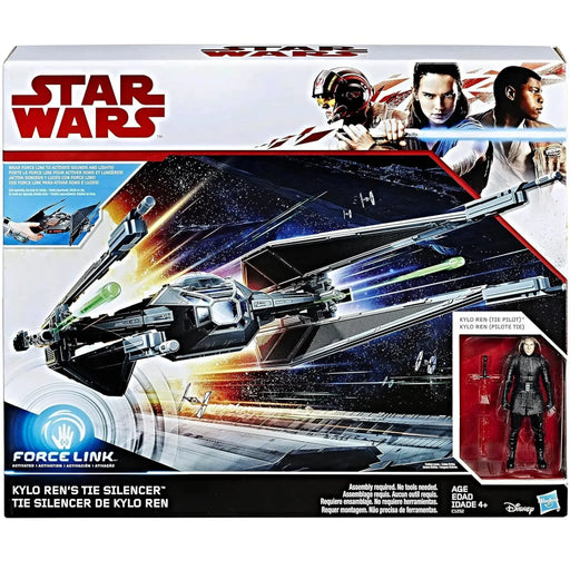 Star Wars - Kylo Ren's Tie Silencer Ship with Kylo Ren Action Figure (3.75") - Hasbro - (2017)