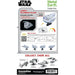 Star Wars - Lando's Millennium Falcon Spacecraft 3D Figure Model Kit (Steel, Hard Difficulty) - Fascinations - Metal Earth Premium Series - (2019)